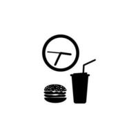 fast food during vector icon illustration