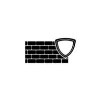 Firewall vector icon illustration