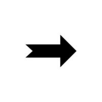 arrow to the right vector icon illustration