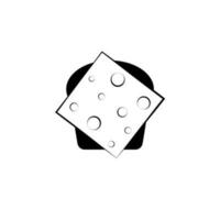 Sandwich with cheese vector icon illustration