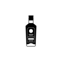 bottle of alcohol vector icon illustration