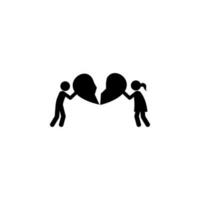 Couple is building a heart vector icon illustration