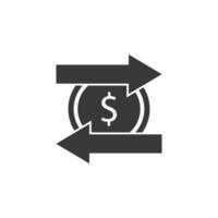 exchange, money vector icon illustration