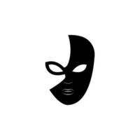 Carnival mask vector icon illustration