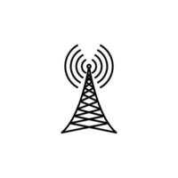 antenna, waves vector icon illustration