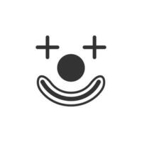 clown face vector icon illustration