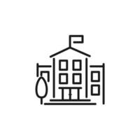 University vector icon illustration