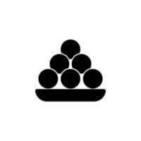 Laddu balls vector icon illustration