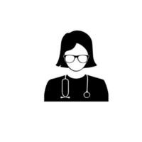 enfermero avatar vector icono ilustración