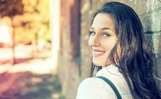 Beautiful female portrait photo