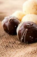 Sweet chocolate pralines photo