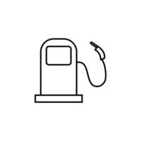 gasolina estación vector vector icono ilustración