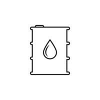 barril de petróleo vector icono ilustración