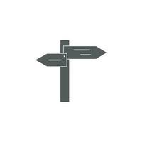 signpost vector icon illustration