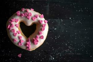 Homemade mini donuts photo