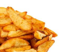 French fries isolated on white photo