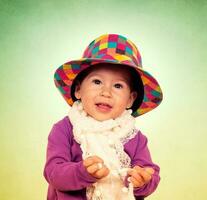 Baby with hat photo