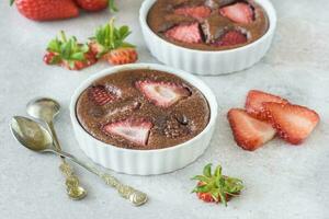 Fresh berry dessert photo
