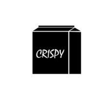 Crisp potato chips vector icon illustration