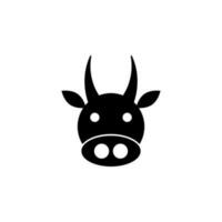 Bull vector icon illustration