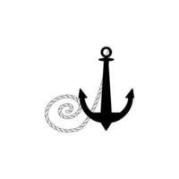 Isolated Anchor vector icon illustration