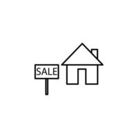 home for sale vector icon illustration