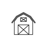 Barn vector icon illustration