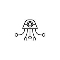 nano robot vector icon illustration