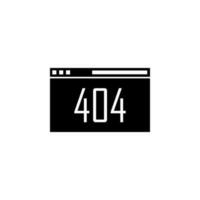 browser, error 404 vector icon illustration