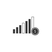 scale, chart, money vector icon illustration