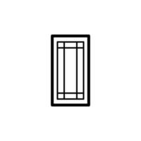 puerta vector icono ilustración