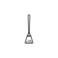 broom vector icon illustration