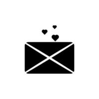 love letter vector icon illustration