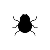 Software bug or program bug vector icon illustration