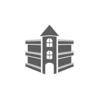 3d building vector icon illustration