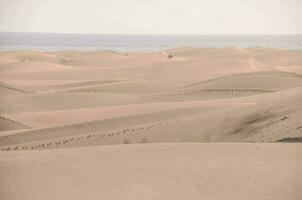 Scenic sand dunes photo