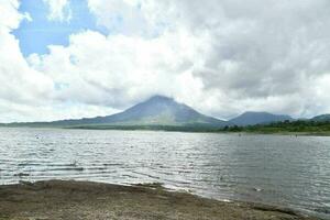 Scenic volcano view photo