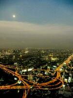 Aerial view of the city photo