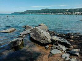 Scenic view of the shore photo