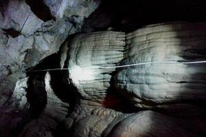 Inside a cave photo