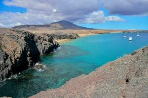 Scenic view of the shore photo