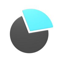 icon pie chart statistics of 3d rendering png