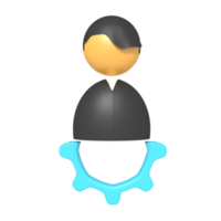 Symbol Benutzer Rahmen von 3d Rendern png