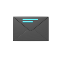 3d icon of envelope png