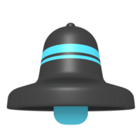 3d icon of notification bell png