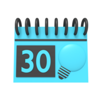 3d icon of Calendar planning idea png