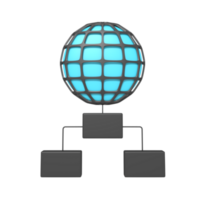 3d icon of browser structure to the user png