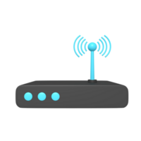 3d icoon van internet centrum router png
