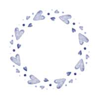 watercolor heart circle png