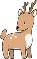 Cartoon cute Deer, Animal png